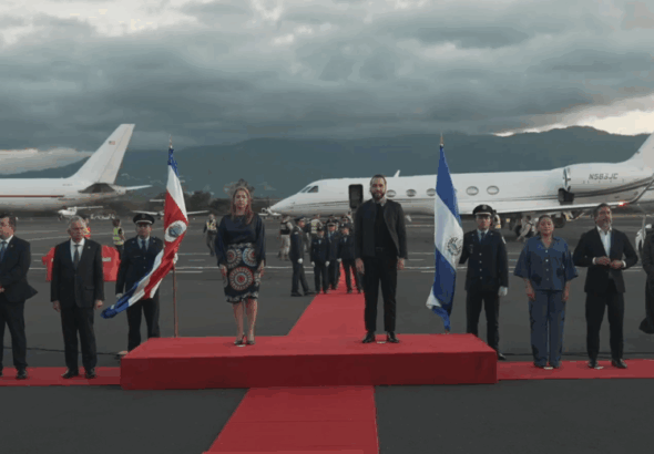 Bukele participa en acto oficial en Costa Rica