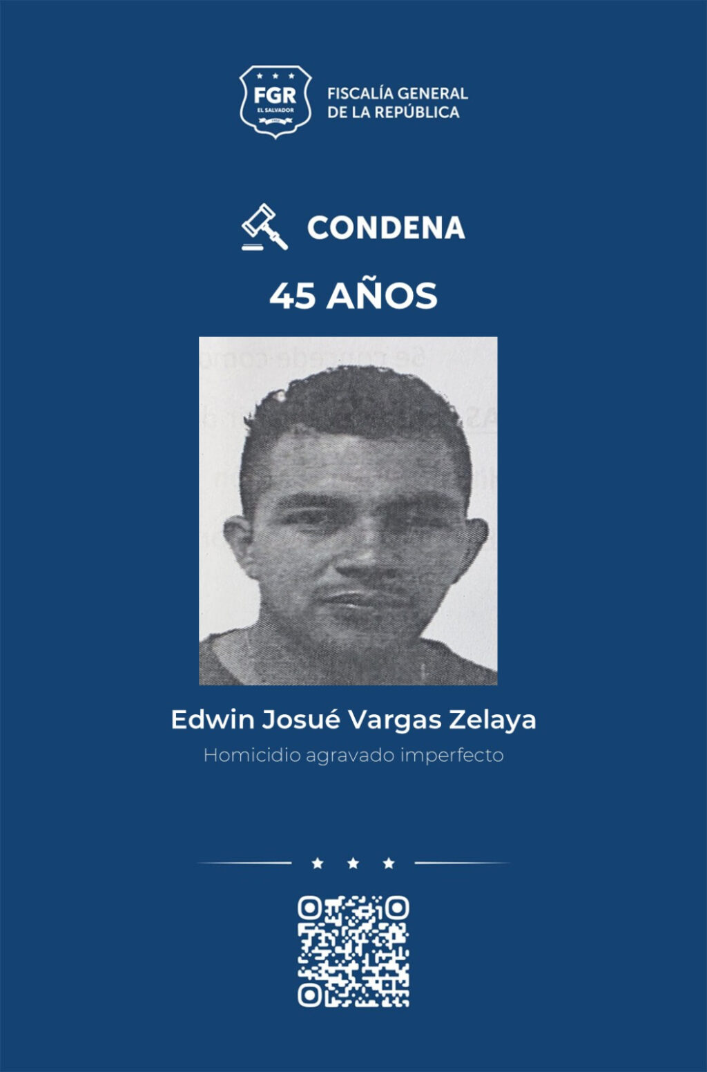 Condenan a 15 pandilleros de la MS-13 a 45 años de prisión