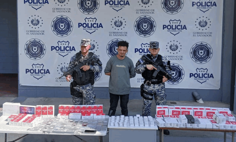 Capturan a hombre por hurto de celulares en Soyapango