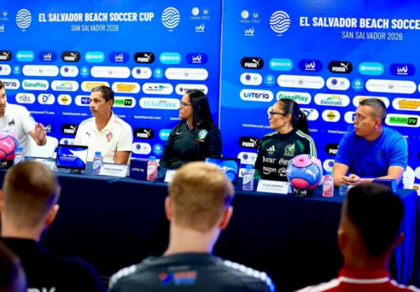 Presentan la Beach Soccer Cup 2026 que se jugará en San Salvador