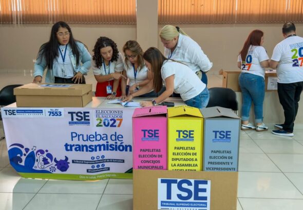 TSE realizó prueba de escrutinio preliminar y transmisión de datos de JRV