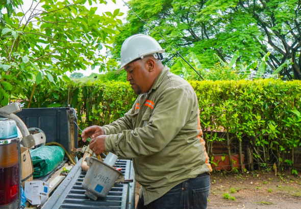 Alcaldía de Santa Ana refuerza iluminación pública en comunidad de Primavera