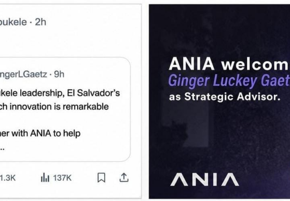 Ginger Luckey Gaetz se incorpora a la ANIA para fortalecer la estrategia de inteligencia artificial en El Salvador