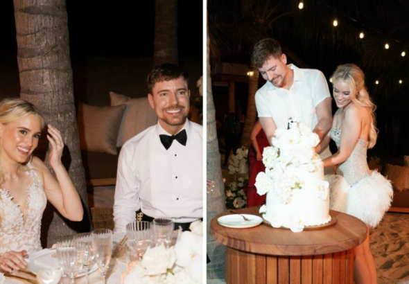 Así fue la boda de ensueño de MrBeast y Thea Booysen en la exclusiva Necker Island