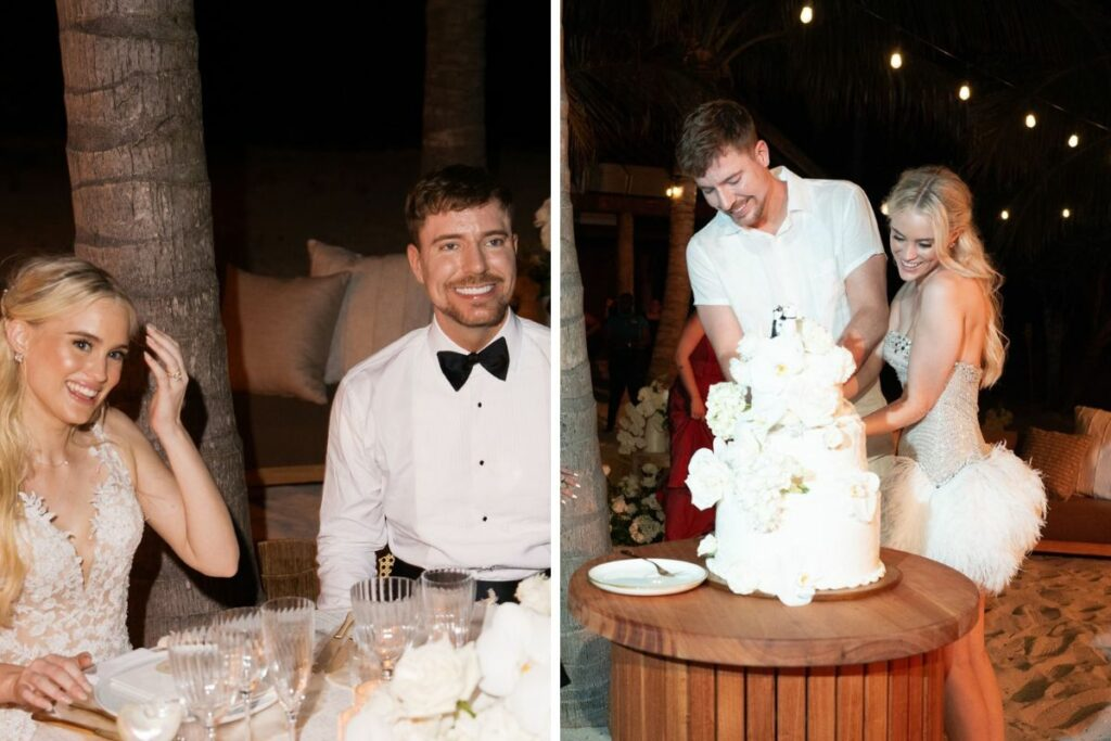 Así fue la boda de ensueño de MrBeast y Thea Booysen en la exclusiva Necker Island